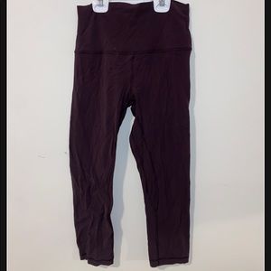 Lululemon align crop 21” black cherry